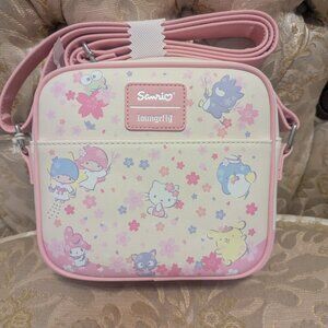 Sanrio Loungefly Cherry Blossom Floral Crossbody Bag